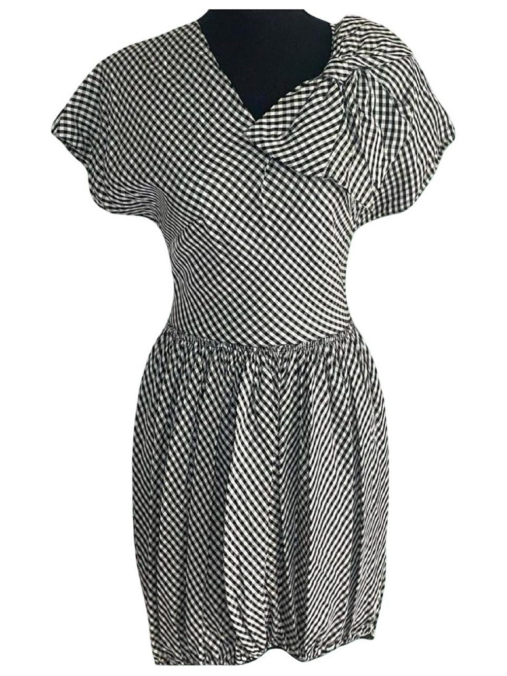 Vintage 1950s Gingham Dress by Margie Joy Size Extra Small